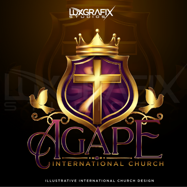Church Shield Logo Design - LuxGrafix Studios